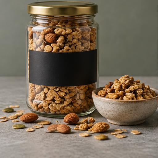 Illustrative presentation of Slow-Roasted Honey Granola